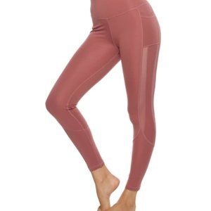 MESH PATTERN FITNESS LEGGINGS